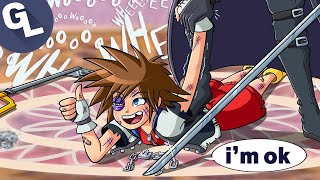 Just another normal day for Sora in Smash Bros.