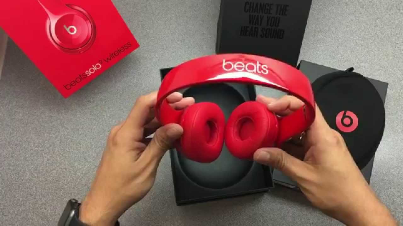 beats solo wireless red