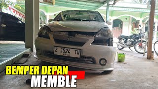 How to Repair the Front Bumper of a Suzuki Aerio - Dailyvlog Suzuki Aerio