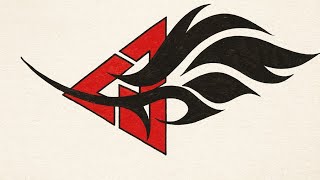 Tribal Flame Tattoo Design – Red and Black Abstract Sketch for Men