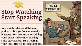Stop Watching, Start Speaking! 🗣️🔥 (The Active Learning Method) || English listening practice ✅