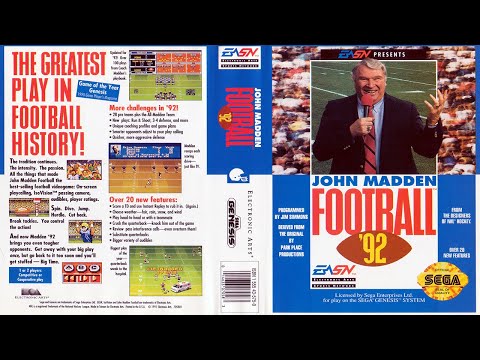 Genesis (014) John Madden Football '92 (1991) Longplay (Electronic Arts)