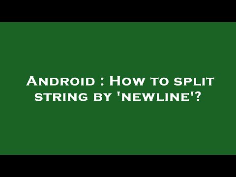 Android : How