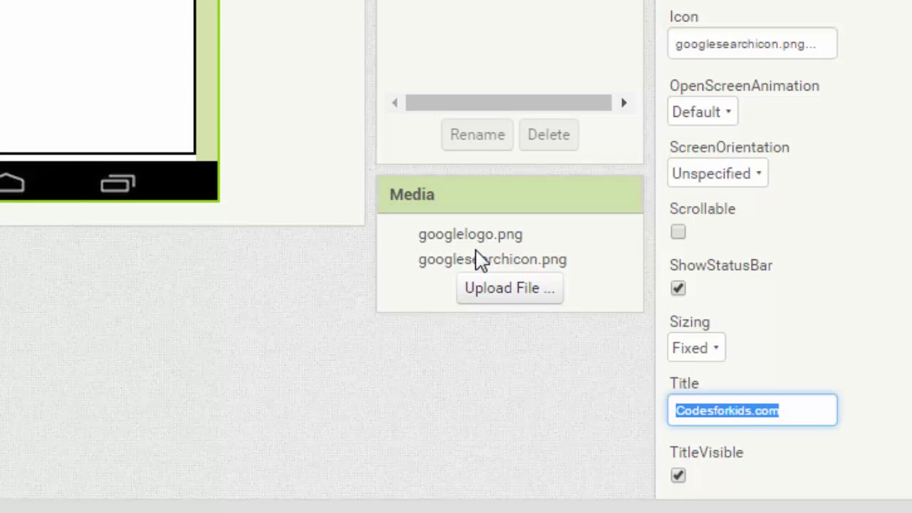MIT App Inventor Tutorial 12   Google Search Create your own search engine!