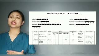 HOW TO USE MEDICATION MONITORING SHEET? | PROPER DOCUMENTATION