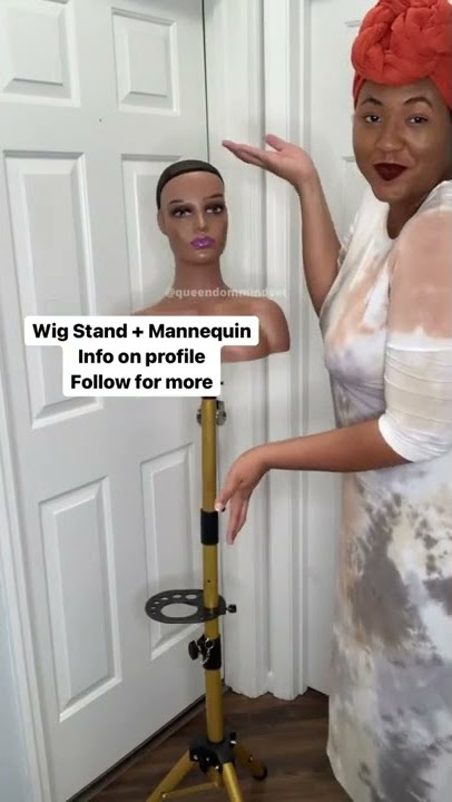 LIYATE Wig Stand 22 Inch Wig head, Wig Stand Tripod With Head, Wig Head  Stands, Mannequin