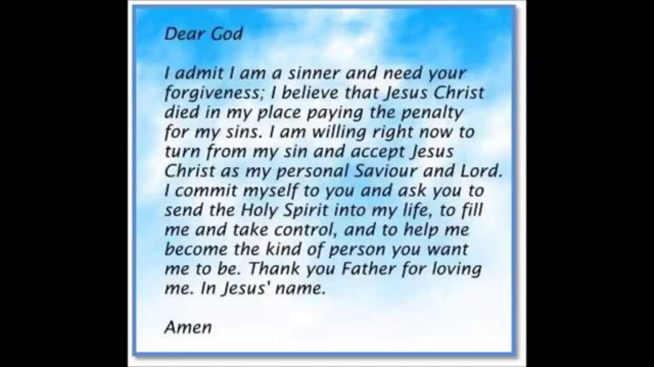 SINNERS PRAYER - YouTube