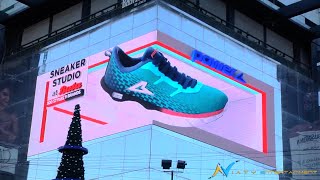 Naked Eye 3D Bata Dooh Advertising Anamorphic Video