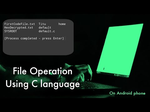 File Operation in C Language | Using Mobile Phone | 2024