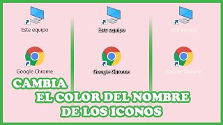  Change  Font Color  For Desktop Icons 