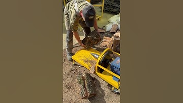 ULTIMATE LOG SPLITTER in Action 💥 Insane Power! #logsplitter #wood #racklogsplitter