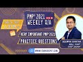 PMP-2021 Weekly Q&A; Aug-26, 2021