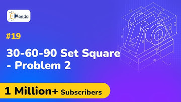 Problem 2 Based on Set Square - Projection of Planes  - Engineering Drawing