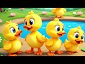 “Counting with Ducks! 🦆 Five Little Ducks Nursery Rhyme”