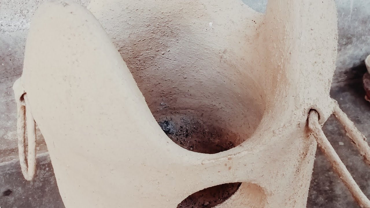 Traditional life clay oven mitti ka chulha wood stove mud stove Chula 