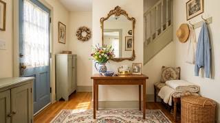 🌸 Small Cottage Entryway Refresh: Mirrors, Florals & Vintage Storage Ideas for Home