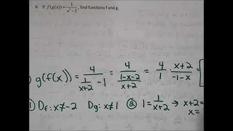5.1 Part 2 Domain of Composite Functions