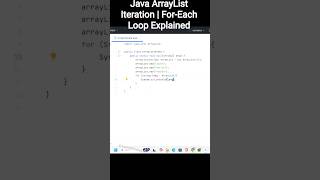 Celebrity Java ArrayList Iteration | For-Each Loop Explained#javaprogramming #learnwithrehan #foreachloop Profile