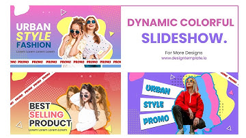 Dynamic Colorful Outfit Slideshow After Effects Templates | Adobe Creative Cloud 2022 AE Templates