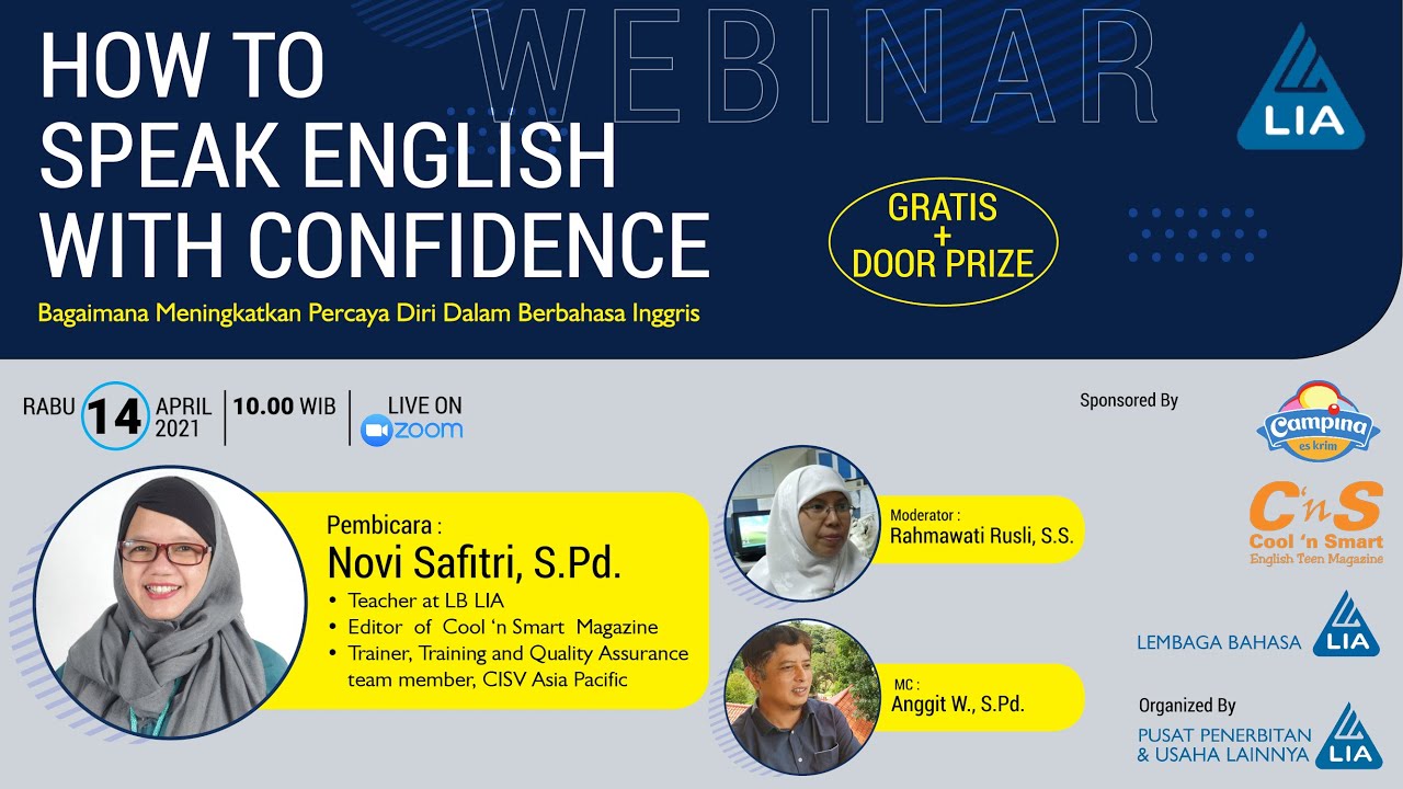 WEBINAR: HOW TO SPEAK ENGLISH WITH CONFIDENCE - YouTube