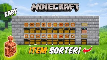 Minecraft: 1.21 Auto Sorter Tutorial – Copper Golem Powered 18 Chest Storage!