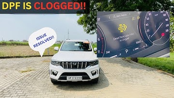 Mahindra Scorpio N Diesel Particulate Filter(DPF) clogged Issue| #mahindra #scorpion #dpfclean