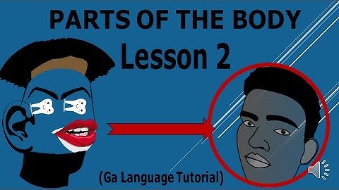 Ghanaian Language Tutorial ✔ (Learn Ga Basics  ✔) | Parts Of The Body in Ga Language Lesson Part 2