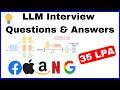 How to Crack AI/ML Interviews Using LLM Skills | 35 LPA Q&A Breakdown | Hindi