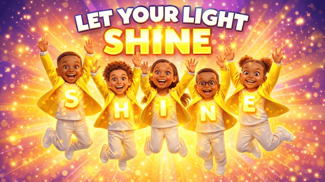 Afro Gospel Kids | Let Your Light Shine 💡✨ | Teaching Kids Godly Character (Matthew 5:16 Song)