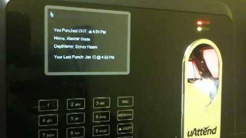 uAttend Finger Print Clocking