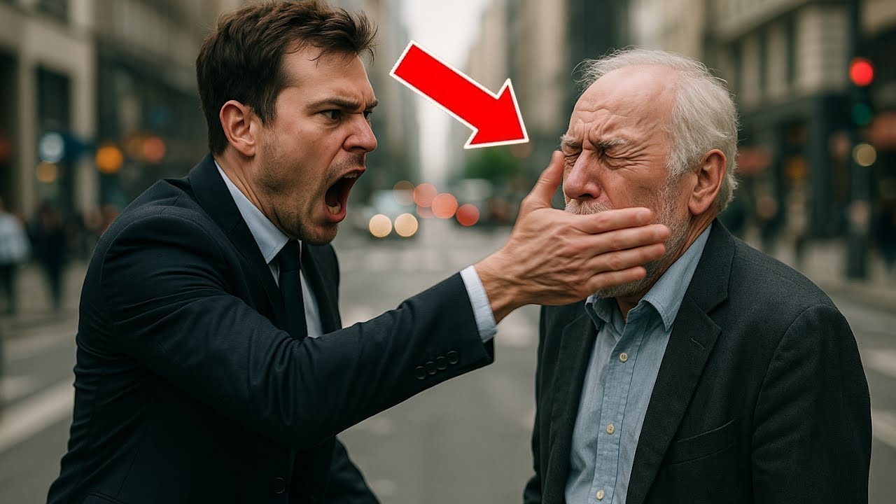 مليونير عربي يصفع شيخ كبيرًا أمام الناس... وبعد دقائق حدثت المفاجأة !