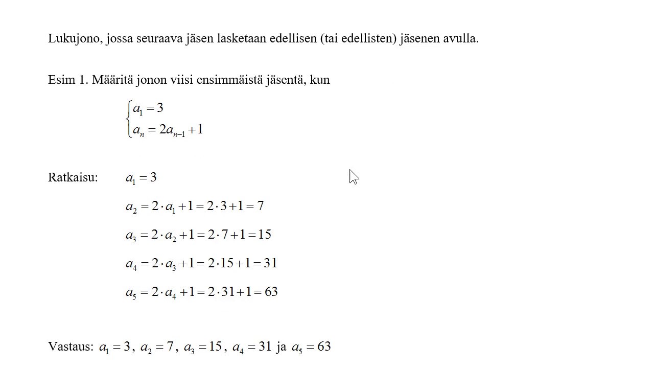 5 2 Rekursiivinen Lukujono YouTube 5-2-rekursiivinen-lukujono-youtube