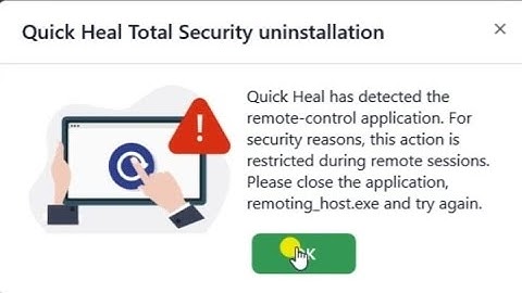How to Uninstall Quick heal Antivirus In Hindi #quickhealhasdetectedtheremotecontrolapplication