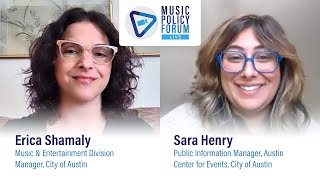 Re-Opening Live Music In Austin With Erica Shamaly And Sara Henry - Music Policy Forum Live