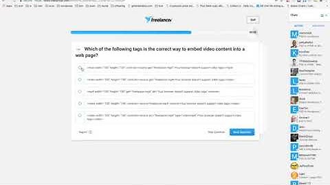 Freelancer HTML Test , Latest 2022 100% Results