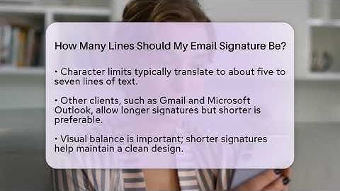How Many Lines Should My Email Signature Be? - TheEmailToolbox.com