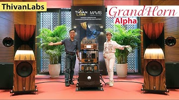 Ấn tượng loa kèn ThivanLabs GrandHorn Alpha đánh cặp amply MAVIS tại AVSHOW Hà Nội 2025