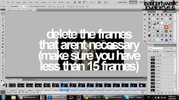 How to make gifs for tumblr in Photoshop CS5