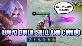LUO YI GUIDE - THE TROLL QUEEN HAS ARRIVED - BUILD, SKILLS AND COMBO GUIDE MLBB