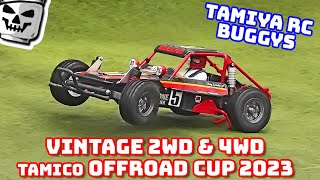 Tamico Offroad Cup 2WD und 4WD Vintage Finale Tamiya Buggys im RC Glashaus