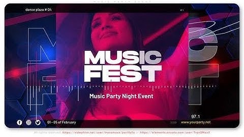 Music Party Event | After Effects Template