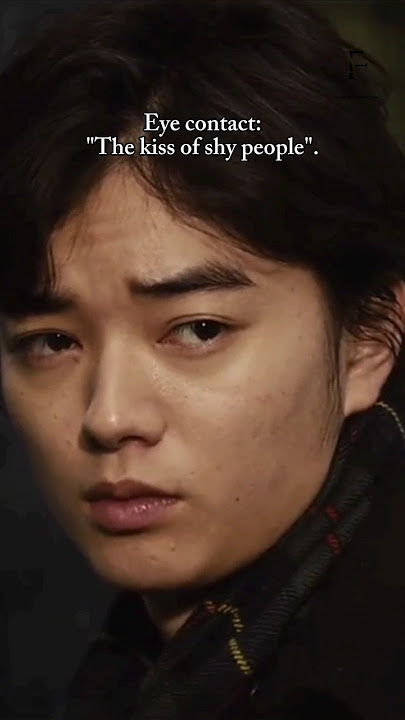 Eye contact - The kiss of shy people ❤️ #eyecontact #parasyte #japan #movie