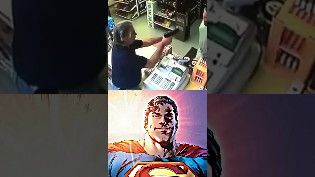 Armed Robber Gets Instant Karma #trending #heros #superman
