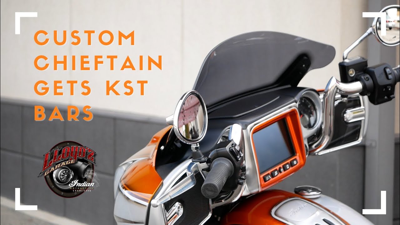 KST handlebars on a Custom Chieftain! YouTube