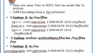 Hadoop Archives