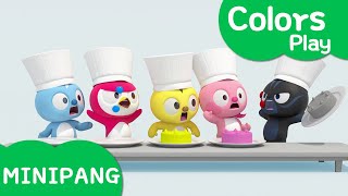 Learn colors with Miniforce | Christmas Cake | Bread | Cream | Color play | Mini-Pang TV 3D Play