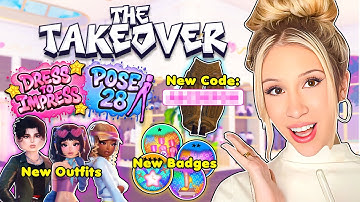 ALL NEW SECRET ITEM AND BADGES IN DRESS TO IMPRESS... *THE TAKEOVER* (TUTORIAL)