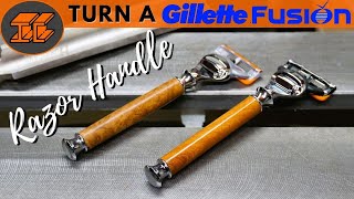 Woodturning Basics: Turn a Gillette Fusion Razor Handle