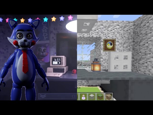 I built a working Five Nights at Candy's map in Minecraft (Build +