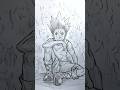 Drawing "locked in" Gon from Hunter x Hunter #mangadrawing #animedrawing #manga #anime #art
